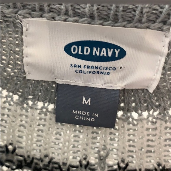 Old Navy isles black and grey sweater medum - Picture 3 of 16